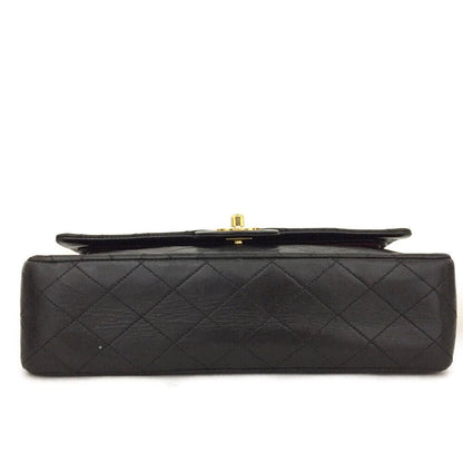 Chanel Double Flap 25 Quilted CC Logo Lambskin w/Chain Shoulder Bag Black - Nour Archive Handbag