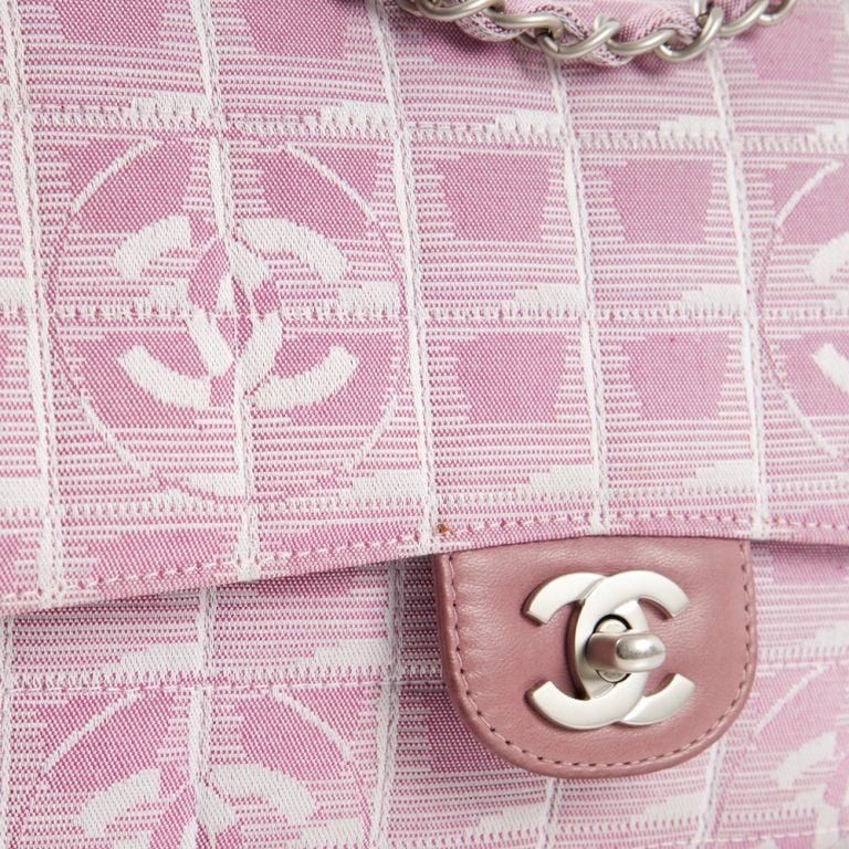 CHANEL Travel Line Medium Flap Bag in Pink - Nour Archive Handbag